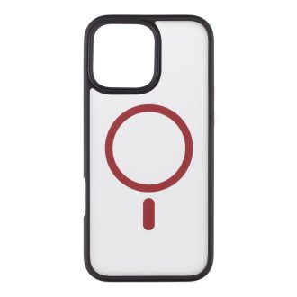   Tactical MagForce Hyperstealth 2.0 Apple iPhone 16 Pro MagSafe kompatibilis tok, fekete/piros