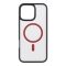 Tactical MagForce Hyperstealth 2.0 Apple iPhone 16 Pro MagSafe kompatibilis tok, fekete/piros