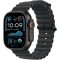 Apple Watch Ultra 2 GPS + Cellular, 49 mm-es fekete titántok, fekete óceán szíj
