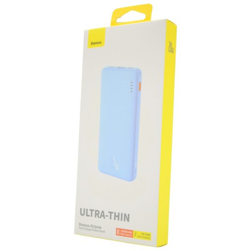 Baseus PowerBank külső akkumulátor kék, 10000mAh, 2xUSB, Type-C, 20W
