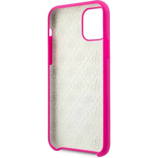 Guess szilikon soft-touch PINK tok, hátlap iPhone 11 Pro