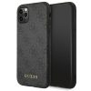 Guess  szövet hatású iPhone 11 tok, hátlap SZÜRKE
