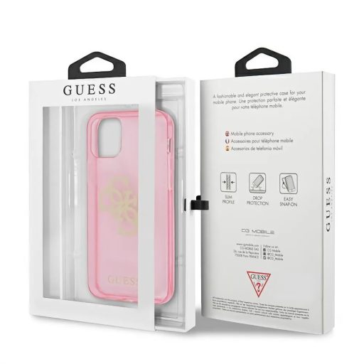 Guess logós tok, hátlap PINK iPhone 12 Pro Max