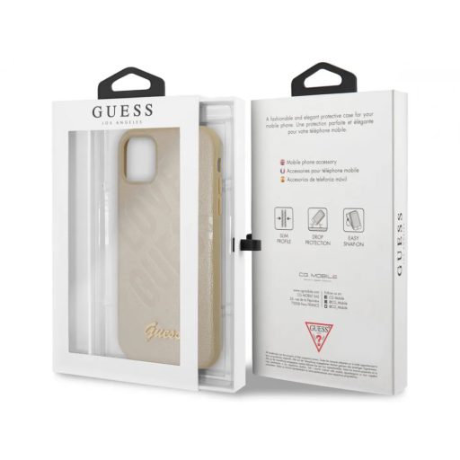 Guess Love Guess feliratos tok, hátlap ARANY iPhone 12 Pro Max
