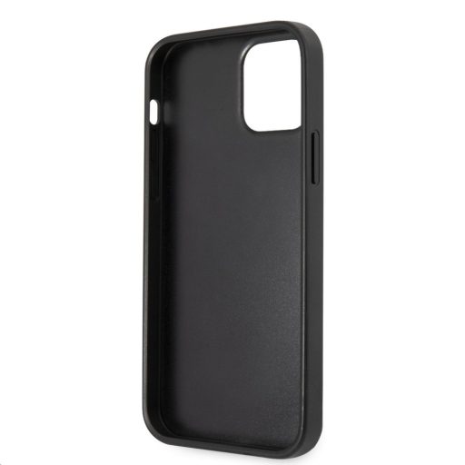 Guess logós szövet hatású tok, hátlap SZÜRKE iPhone 13