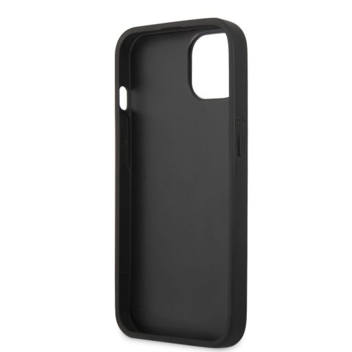 Guess bőrhatású FEKETE iPhone 13 tok, hátlap