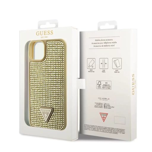Guess tok Arany Apple Iphone 14 készülékhez GUHCP14SHDGTPD