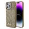 Guess Disco Metal Script Apple iPhone 15 Pro hátlap tok, arany GUHCP15LPMSDGSD