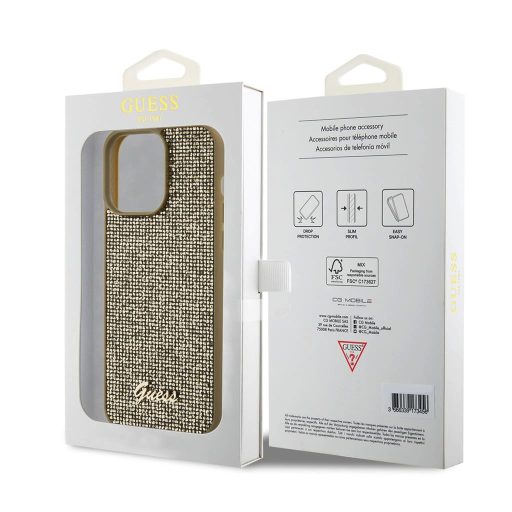 Guess tok Arany Apple Iphone 15 Pro Max készülékhez GUHCP15XHDGTPD