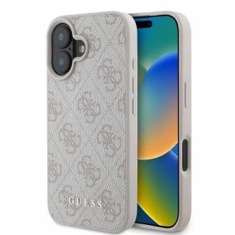   Guess 4G Ring Classic Logo Apple iPhone 16 Plus hátlap tok, rózsaszín GUHMP16MG4GFRP