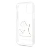 Karl Lagerfeld Choupette mintás szilikon tok, hátlap iPhone 11 Pro