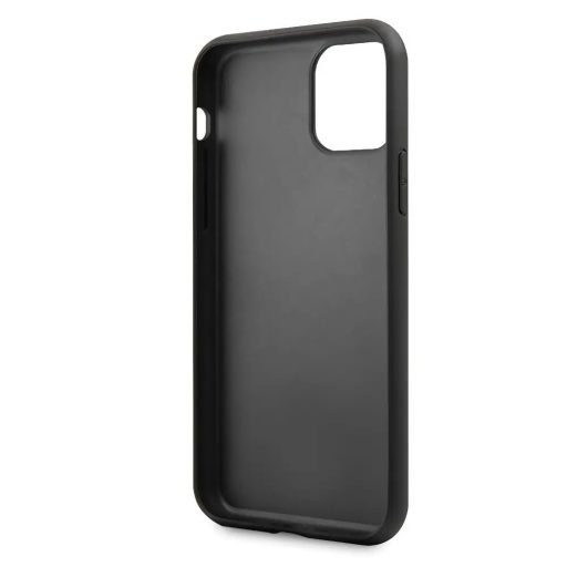 Karl Lagerfeld csillogó üveghátlapos tok, hátlap FEKETE iPhone 11 Pro