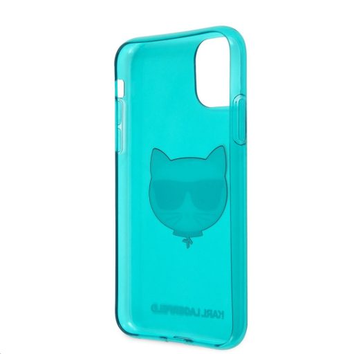 Karl Lagerfeld Choupette mintás tok, hátlap KÉK iPhone 11