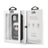 Karl Lagerfeld szilikon soft-touch tok, hátlap FEKETE iPhone 11