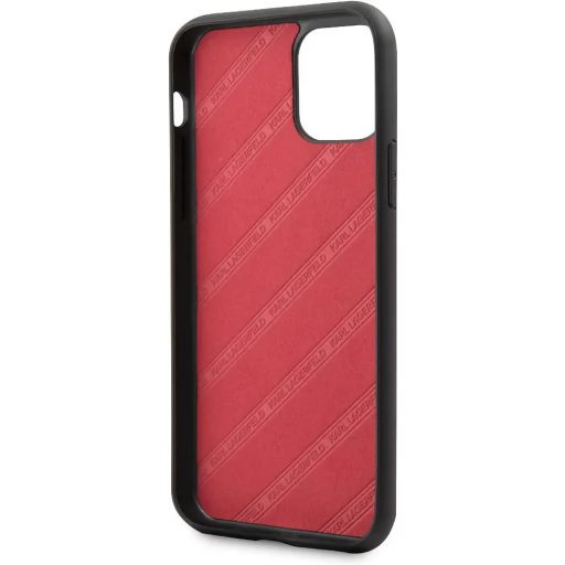 Karl Lagerfeld Paris feliratos szilikon tok, hátlap FEKETE iPhone 11 Pro Max
