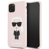 Karl Lagerfeld szilikon soft-touch tok, hátlap RÓZSASZÍN iPhone 11 Pro Max