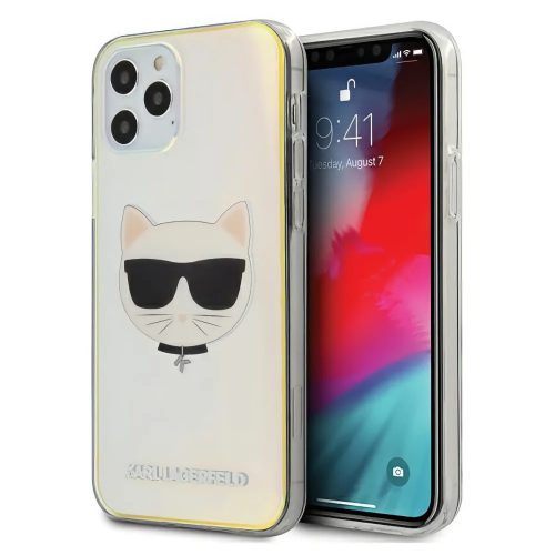 Karl Lagerfeld Choupette mintás színváltós tok, hátlap iPhone 12 Pro Max