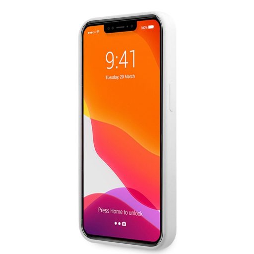 Karl Lagerfeld karl és choupette mintás Fehér iPhone 13 Pro tok, hátlap