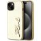 Karl Lagerfeld tok arany csillogós KLHCP15SPFMFBKMD Apple Iphone 15 készülékhez