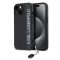 Karl Lagerfeld Charm Apple iPhone 15 hátlap tok, fekete KLHCP15SPSAKDGCK
