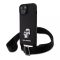 Karl Lagerfeld tok + crossbody strap fekete KLHCP15SSAKCPBK Apple Iphone 15 készülékhez