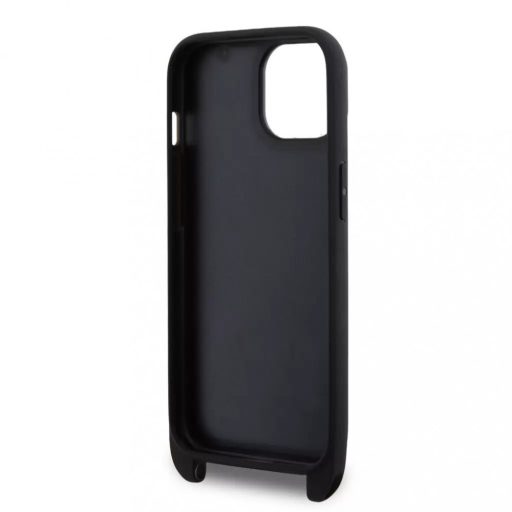 Karl Lagerfeld tok + crossbody strap fekete KLHCP15SSAKCPBK Apple Iphone 15 készülékhez