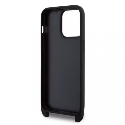 Karl Lagerfeld tok + crossbody strap fekete KLHCP15XSASKNPBK Apple Iphone 15 készülékhez