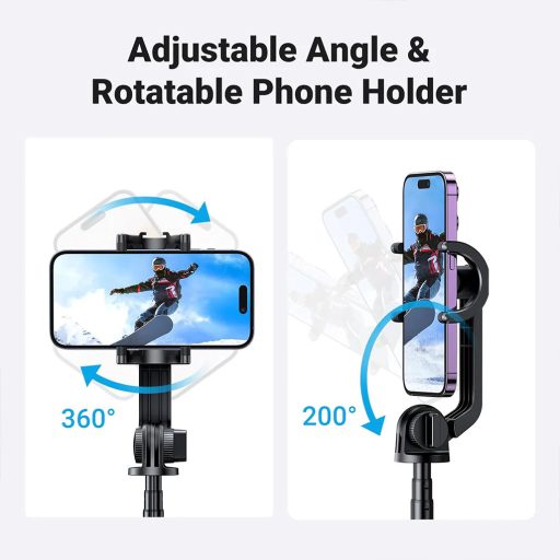 UGreen LP586 Vezeték nélküli Selfie bot Tripod Fekete