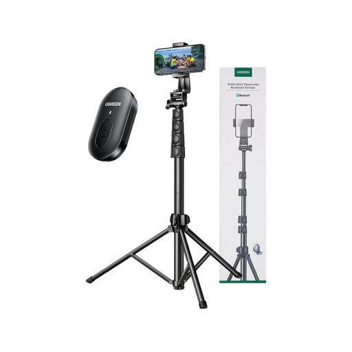 UGreen LP680 Vezeték nélküli Selfie bot Tripod Fekete