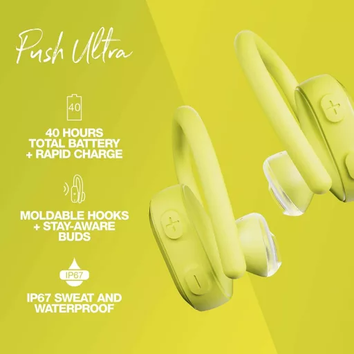 Skullcandy Push Ultra True Wireless bluetooth fülhallgató SÁRGA