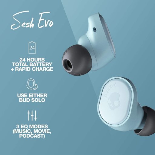 Skullcandy Sesh EVO teljesen vezeték nélküli fülhallgató KÉK
