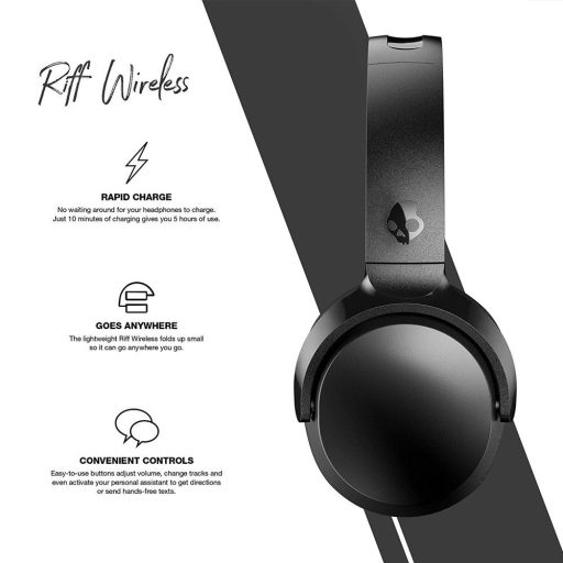 Skullcandy Riff 2 vezeték nélküli fejhallgató FEKETE