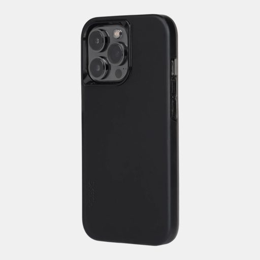 Skech Hard Rubber fekete ütésálló iPhone 15 Pro tok, hátlap