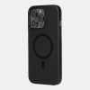 Skech Hard Rubber MagSafe fekete ütésálló iPhone 15 Pro tok, hátlap