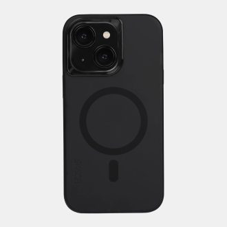   Skech Hard Rubber MagSafe fekete ütésálló iPhone 15 tok, hátlap
