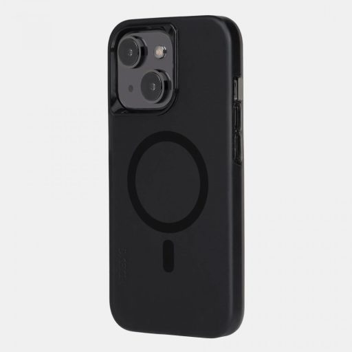 Skech Hard Rubber MagSafe fekete ütésálló iPhone 15 Plus tok, hátlap