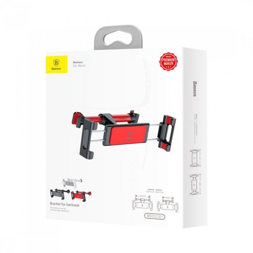 Baseus Bracket Univerzális autós tablet tartó fejtámlára rögzíthető - PIROS