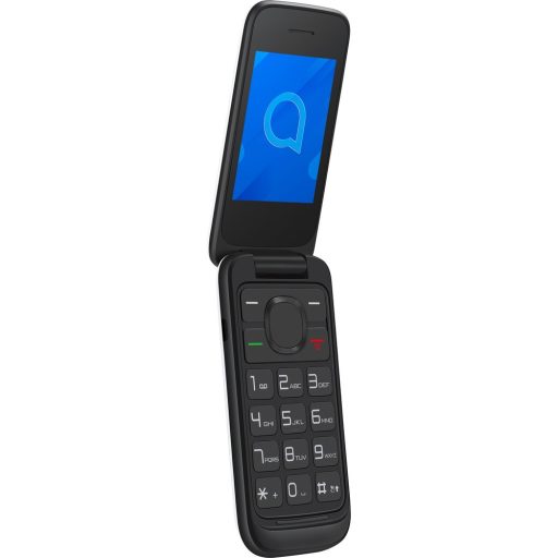 Alcatel 2057 nyomógombos kinyithatós telefon FEKETE