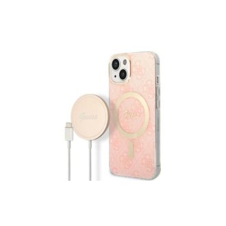 Guess szett MagSafe töltő és tok iPhone 14 tok, hátlap