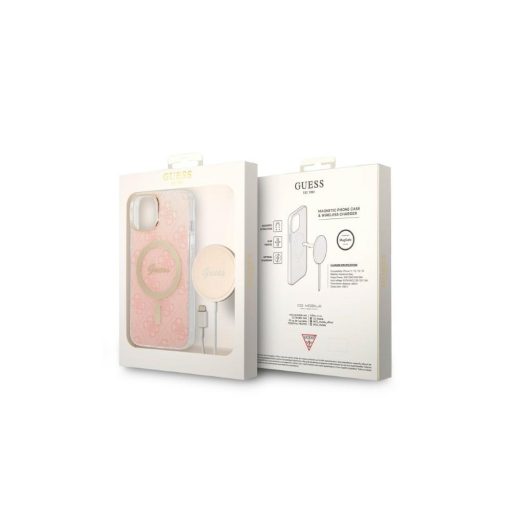 Guess szett MagSafe töltő és tok iPhone 14 tok, hátlap