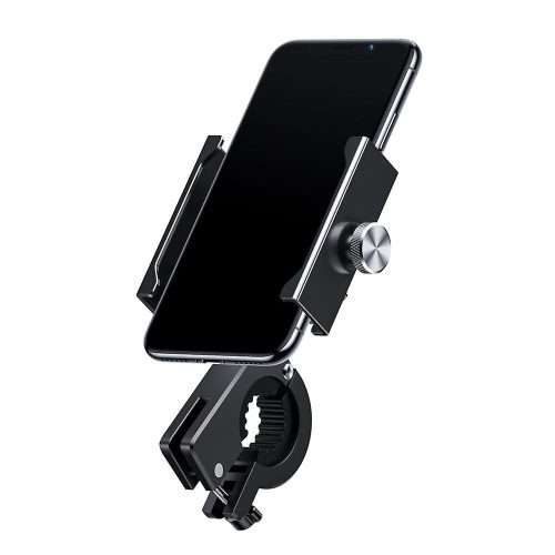 Baseus Knight biciklis / motoros telefon tartó (kormányra rögzíthető) FEKETE