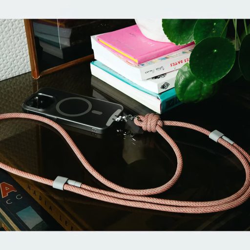 M.Craftsman Telefon Vállpánt Cross-Body Töltőkábellel Dark Pink