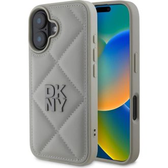 DKNY Apple iPhone 16 hátlap tok, szürke, dkhcp16spqdslg