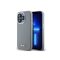 DKNY Liquid Silicone Small Metal Logo  Apple iPhone 15 Pro Magsafe hátlap tok, szürke, dkhmp15lsmchlg