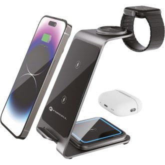 Forcell 3in1 MagSafe QI vezeték nélküli töltőállomás