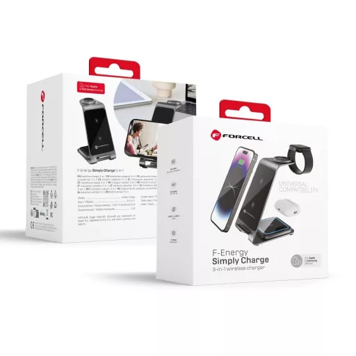 Forcell 3in1 MagSafe QI vezeték nélküli töltőállomás