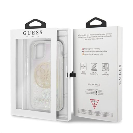 Guess iPhone 11 Pro glitteres folyós szilikon tok, hátlap