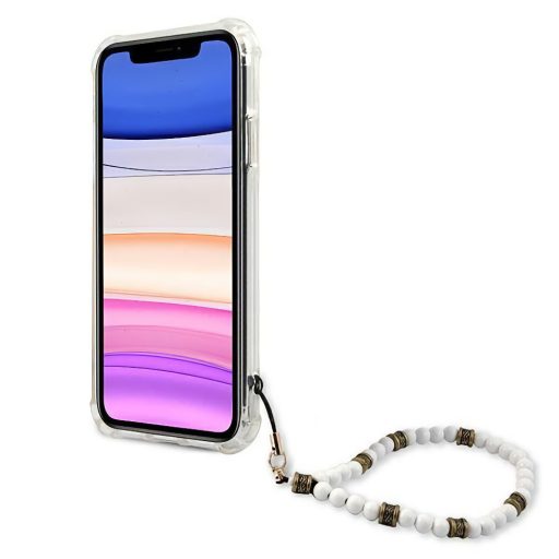 Guess iPhone 11 tok, hátlap levehető gyöngysorral