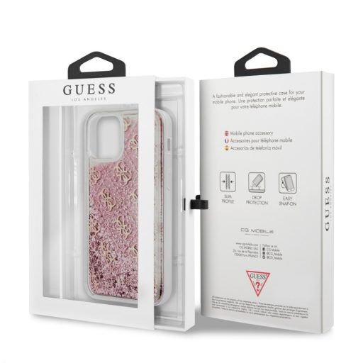 Guess glitteres folyós tok, hátlap iPhone 12 Pro Max