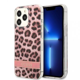   Guess párduc mintás iPhone 13 Pro tok, hátlap GUHCP13LHSLEOP